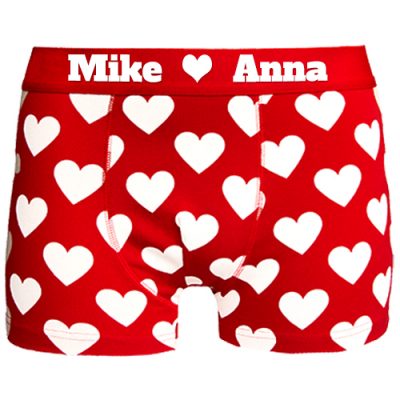 Rote Liebes Boxershort